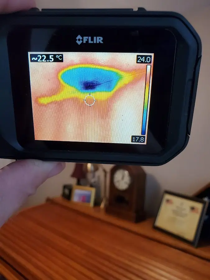 Thermal imaging inspection for water damage in Dallas